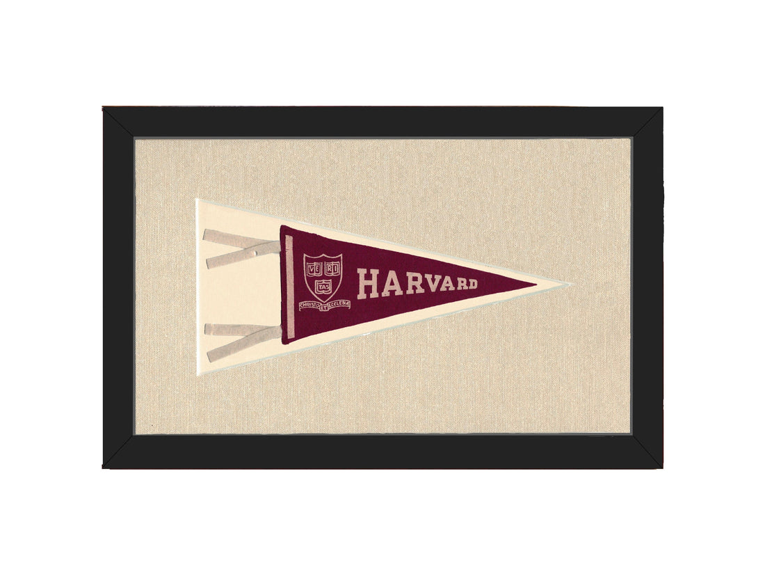 Vintage Harvard Pennant