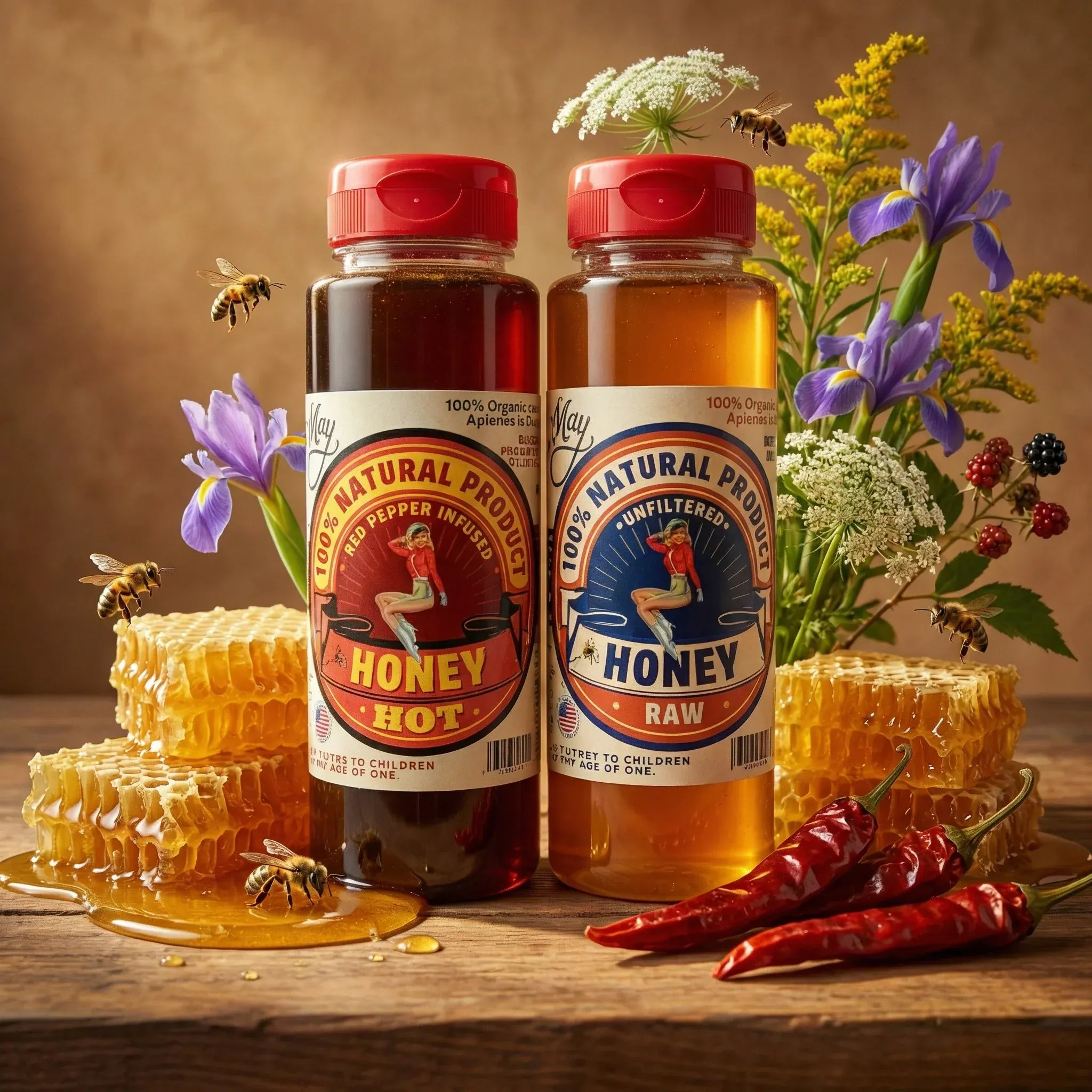 The Lady May Honey Gift Sets Sweet Heat Honey Duo