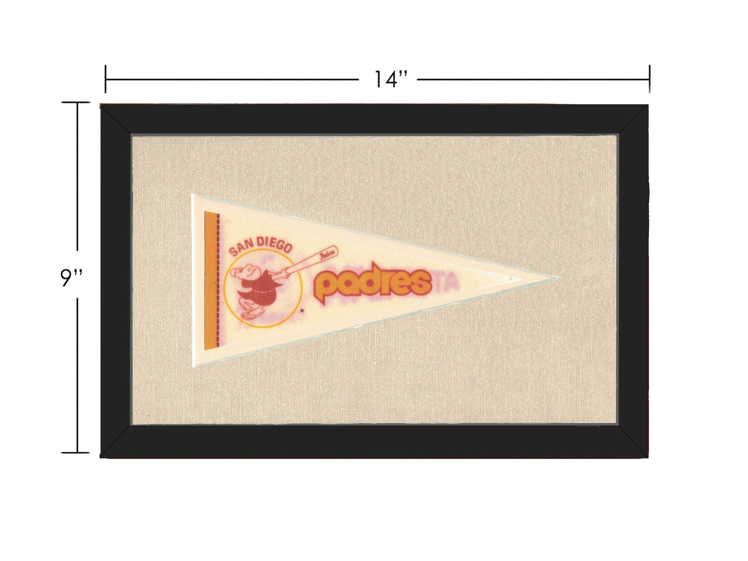 Americana Memories Vintage Pennants and Memorabilia Vintage San Diego Padres Pennant