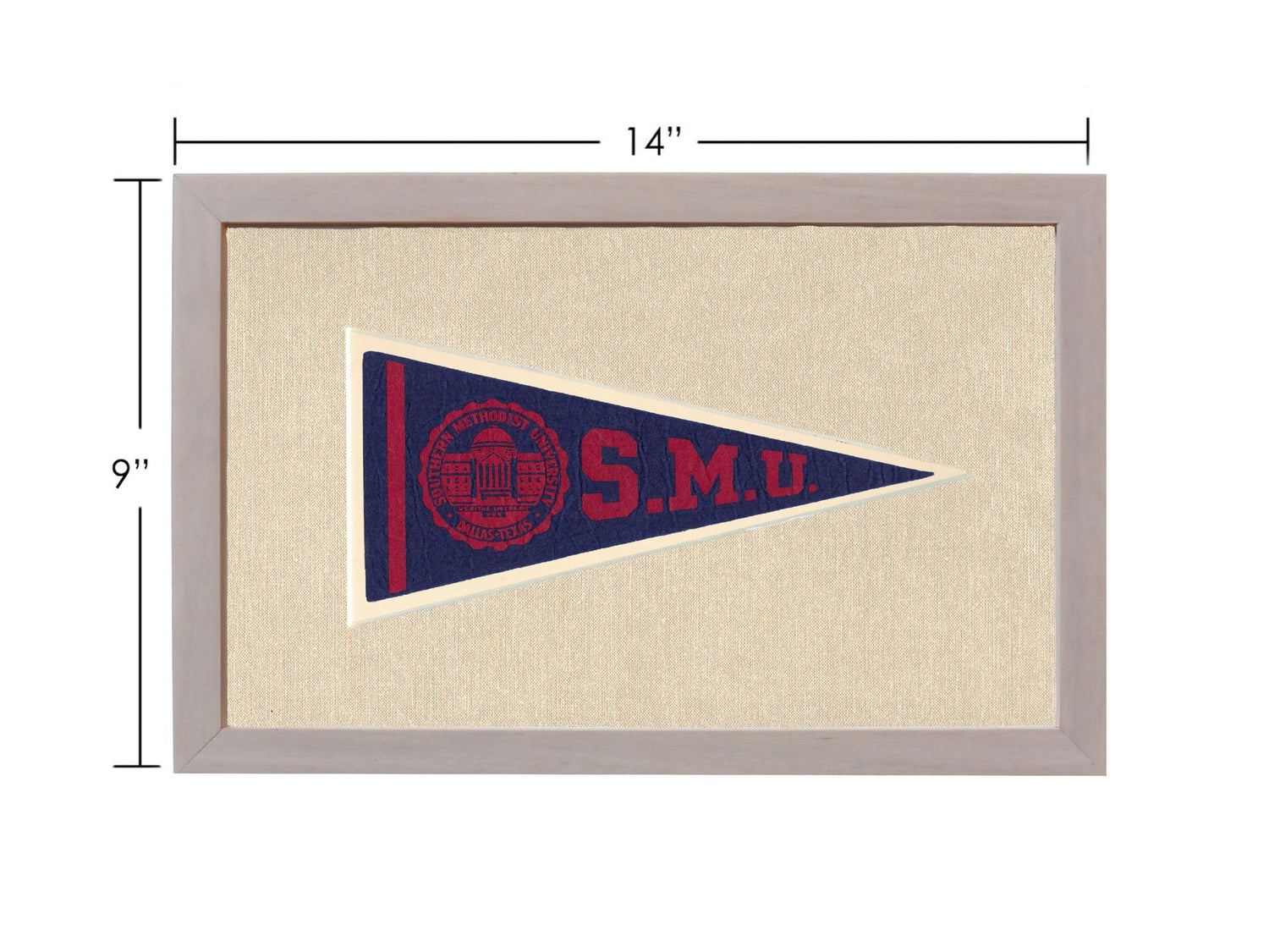 Vintage Southern Methodist University Pennant
