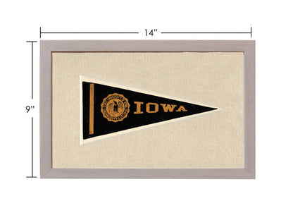 Vintage University of Iowa Pennant