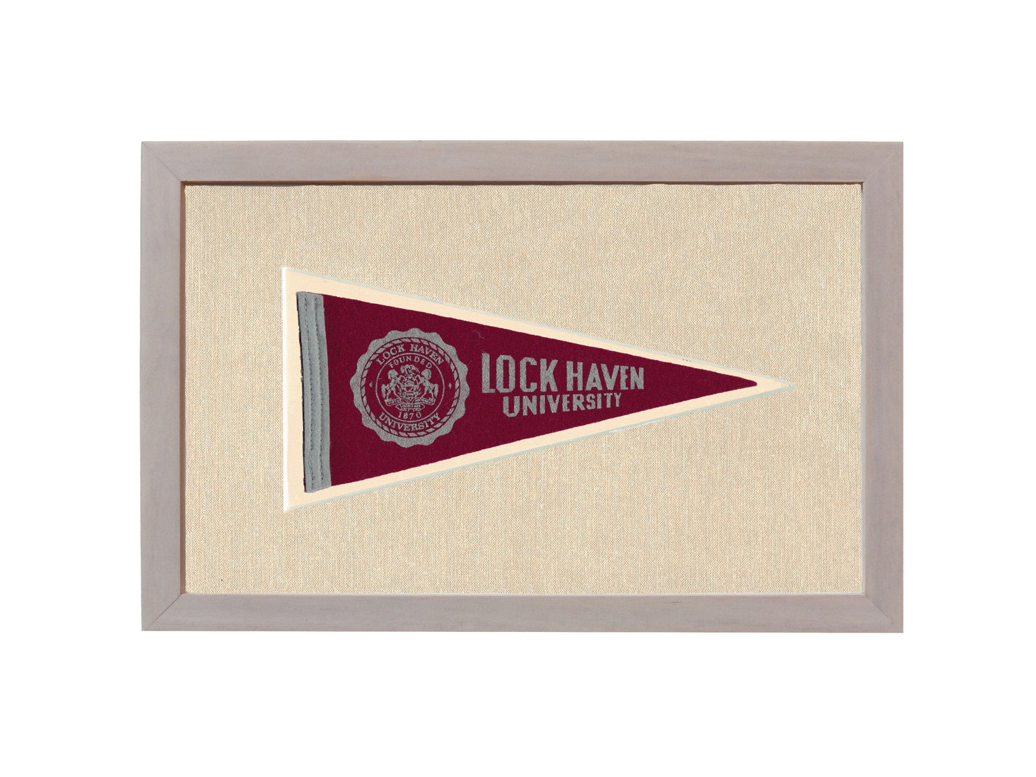 Americana Memories Vintage Pennants and Memorabilia Vintage Lock Haven University Pennant