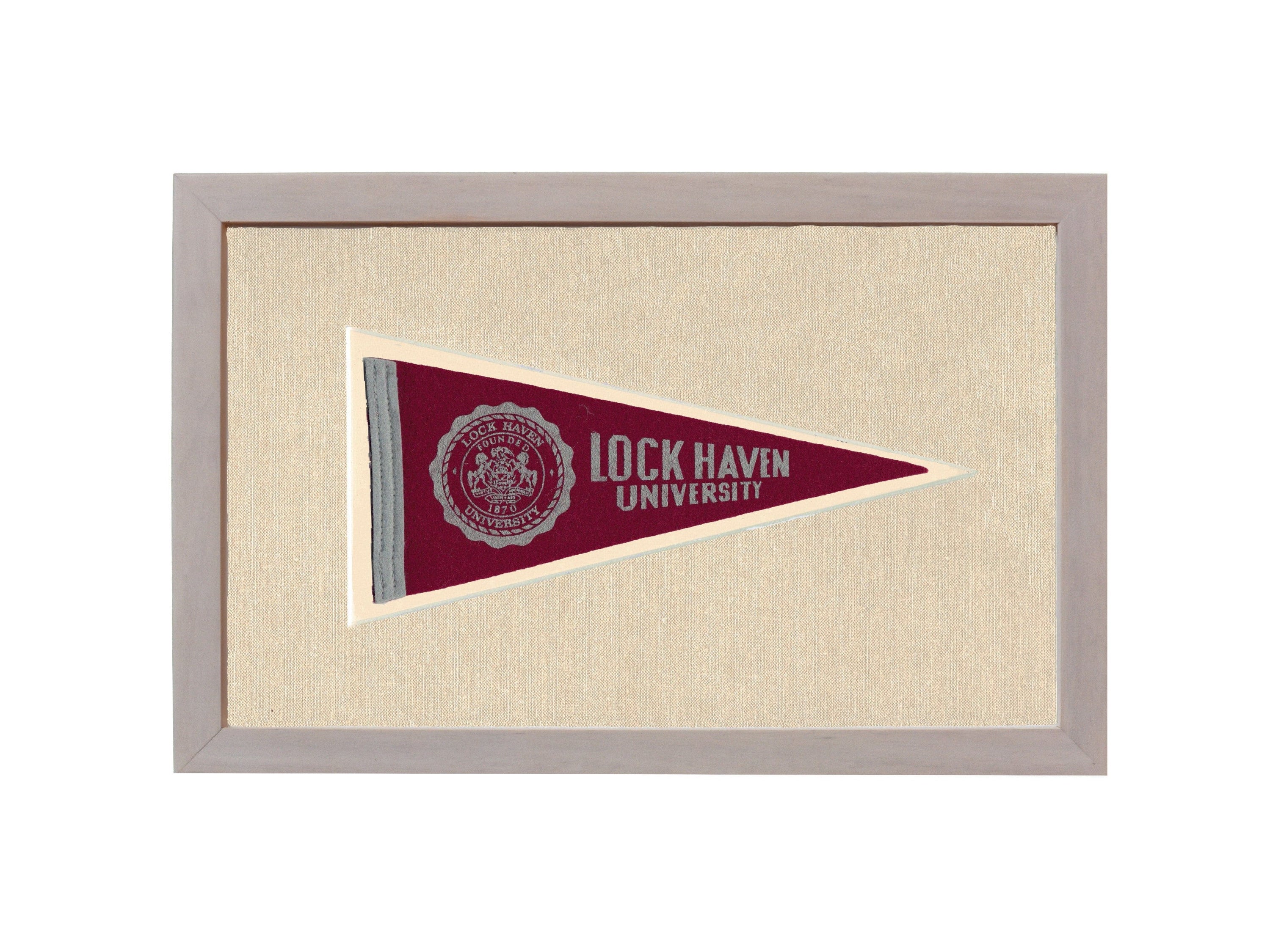Americana Memories Vintage Pennants and Memorabilia Vintage Lock Haven University Pennant