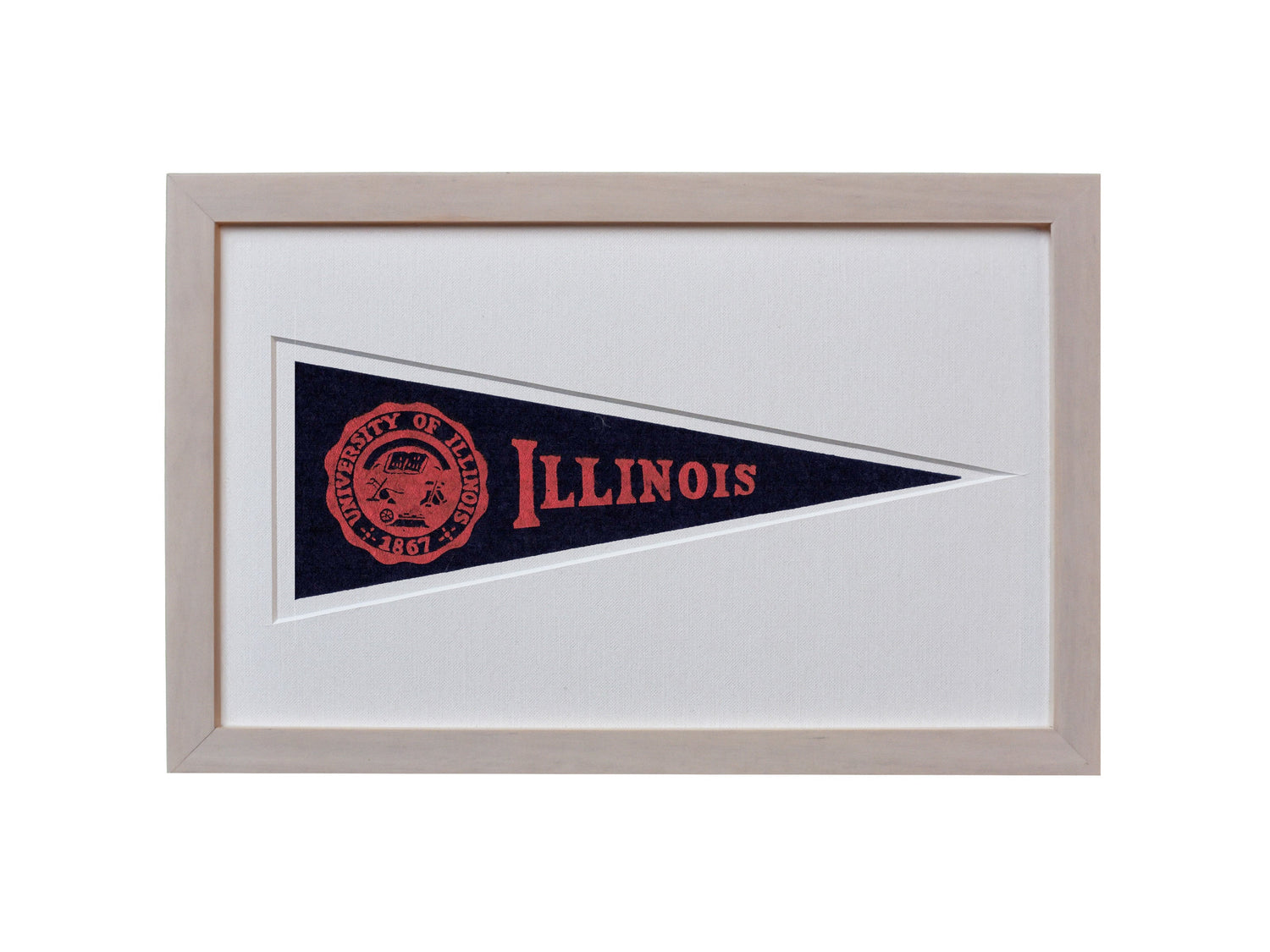 Vintage University of Illinois Hormel Pennant
