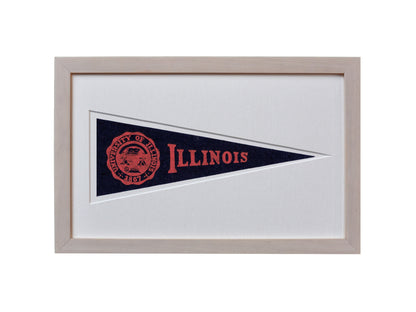 Vintage University of Illinois Hormel Pennant