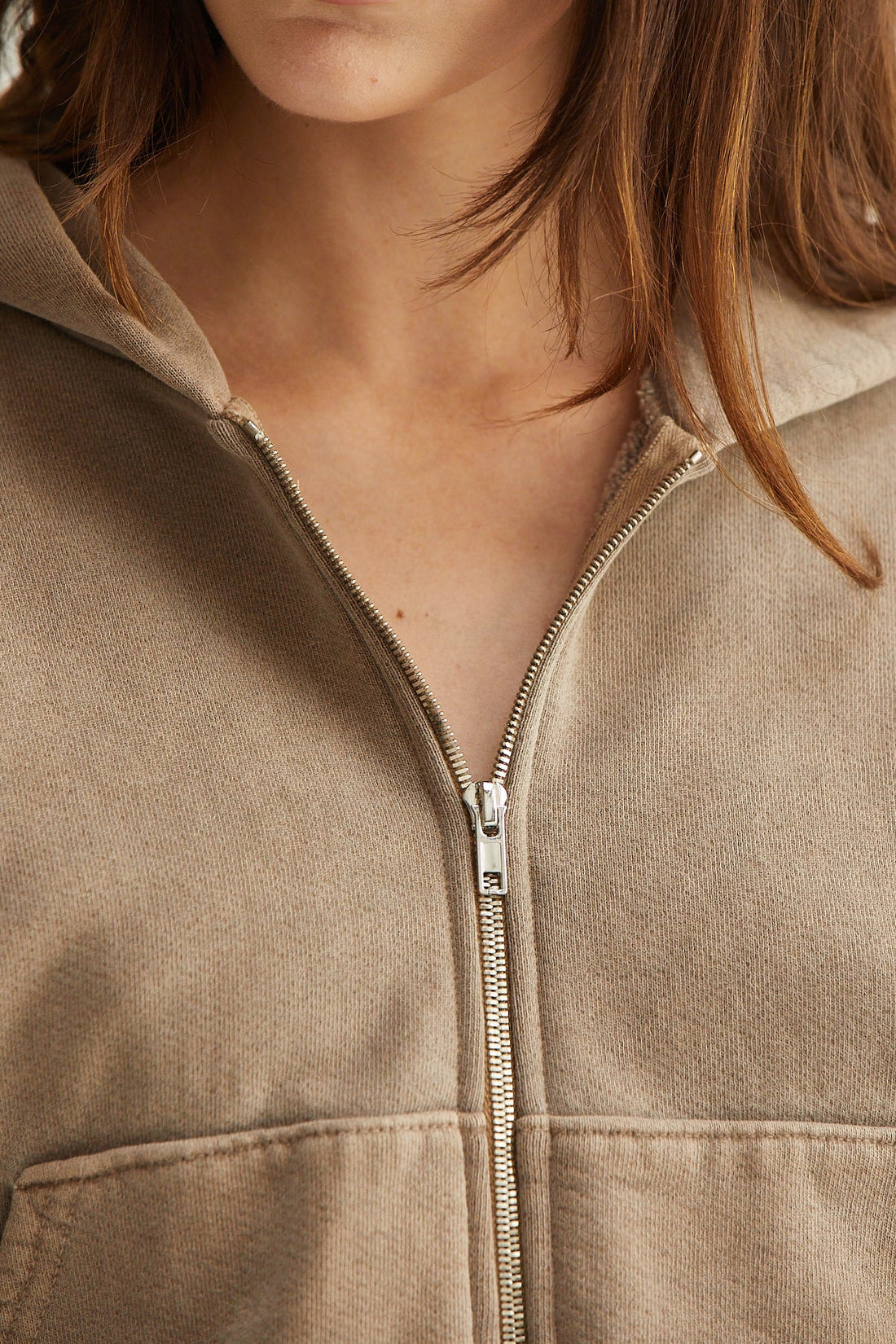 Rosie Cropped Zip-Up Hoodie