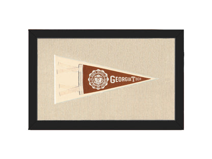Americana Memories Vintage Pennants and Memorabilia Vintage Georgia Tech Pennant