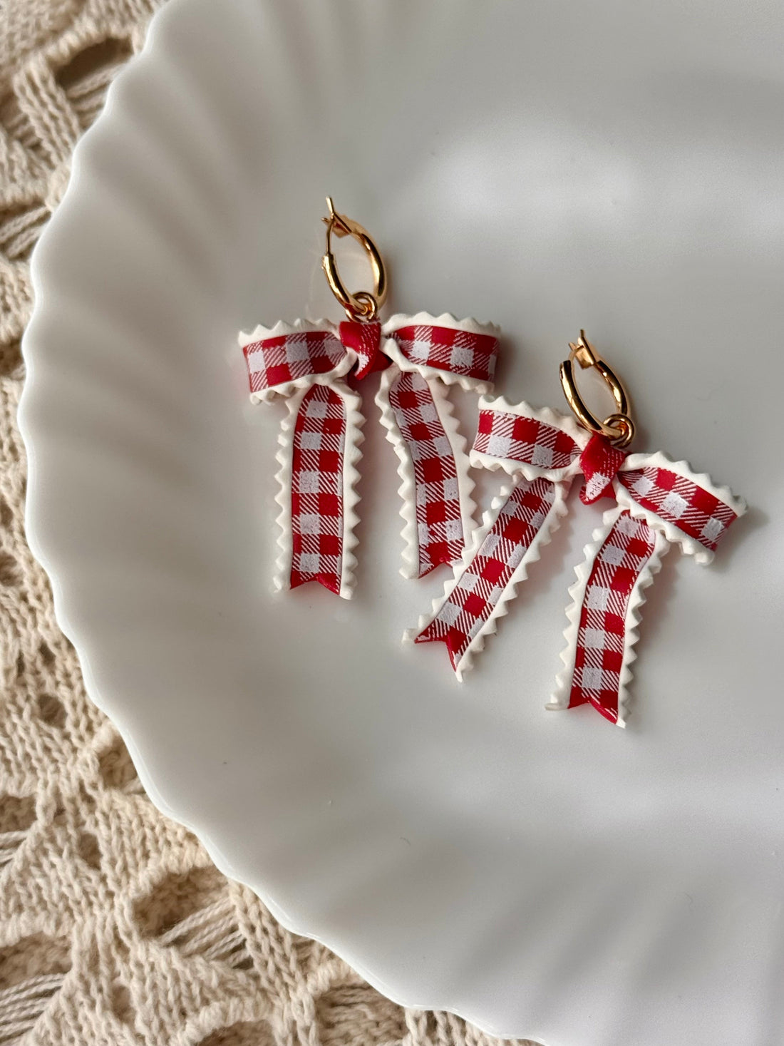 Red Gingham Ribbons