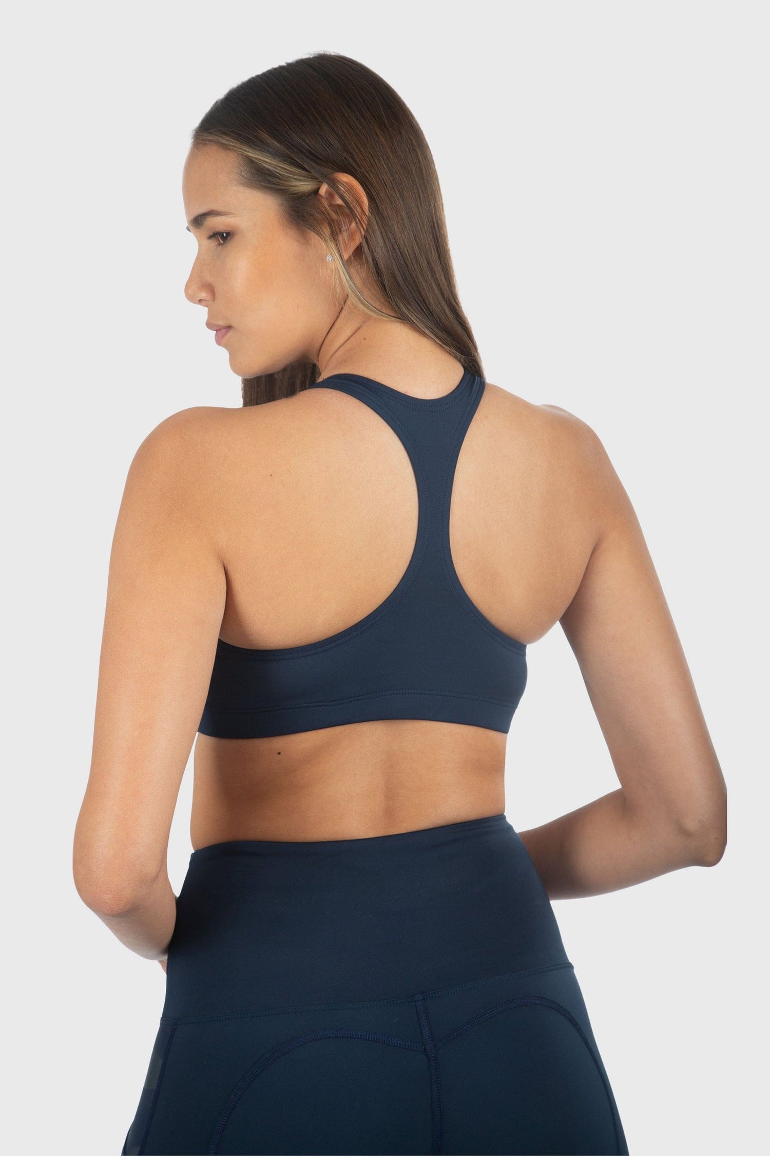 Navy Knockout Camo Sports Bra