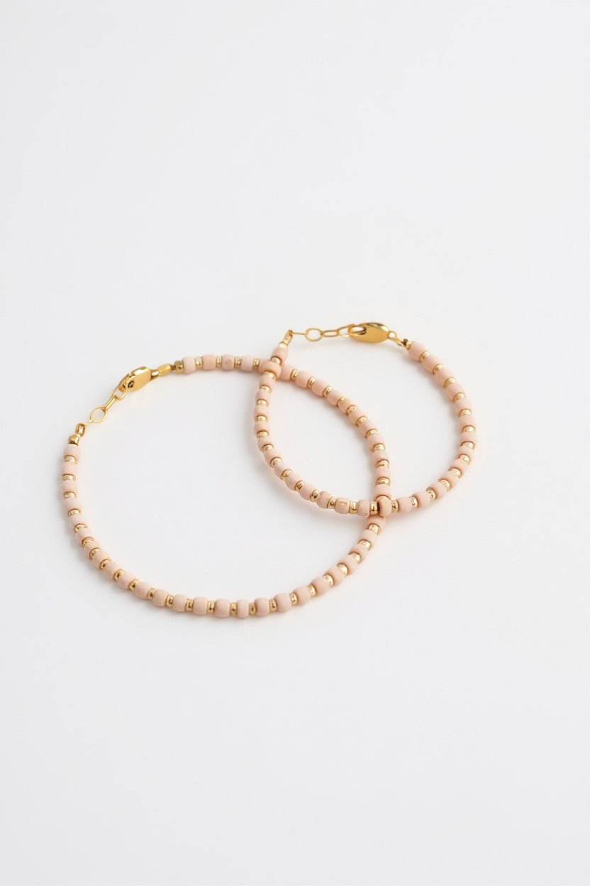 14k Gold-Filled Blush &amp; Gold Layer Bracelet
