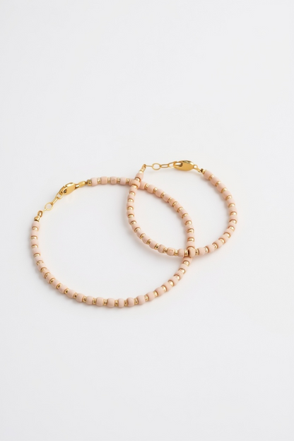14k Gold-Filled Blush &amp; Gold Layer Bracelet