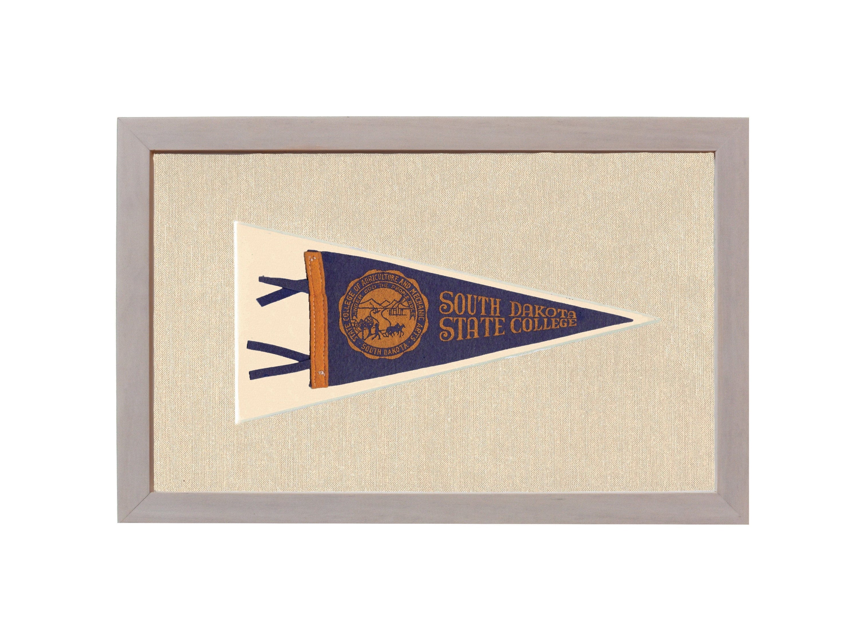 Americana Memories Vintage Pennants and Memorabilia Vintage South Dakota State College Pennant
