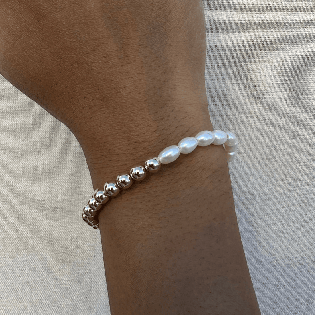 Cuffed by Nano LLC Half Pearl Half Juno Bracelet