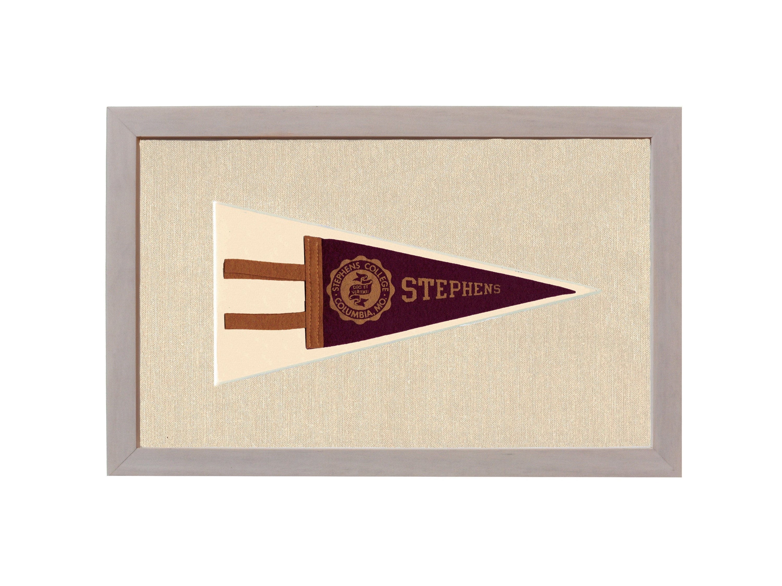 Americana Memories Vintage Pennants and Memorabilia Vintage Stephen’s College Pennant