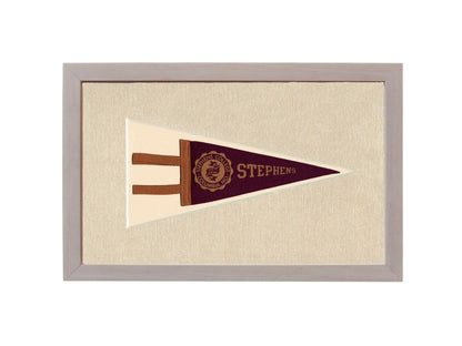 Americana Memories Vintage Pennants and Memorabilia Vintage Stephen’s College Pennant