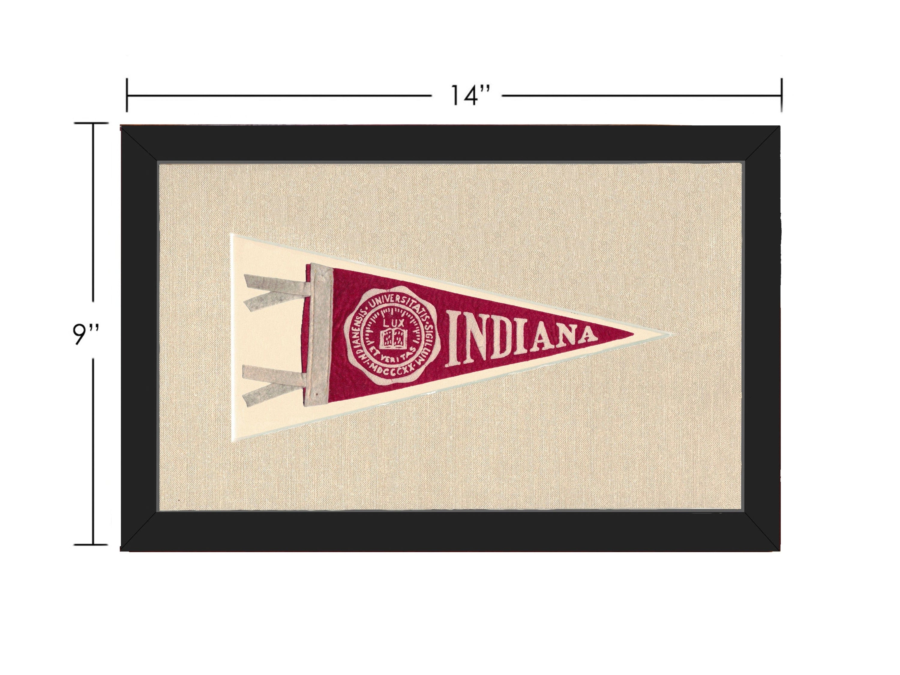 Americana Memories Vintage Pennants and Memorabilia Vintage University of Indiana Pennant