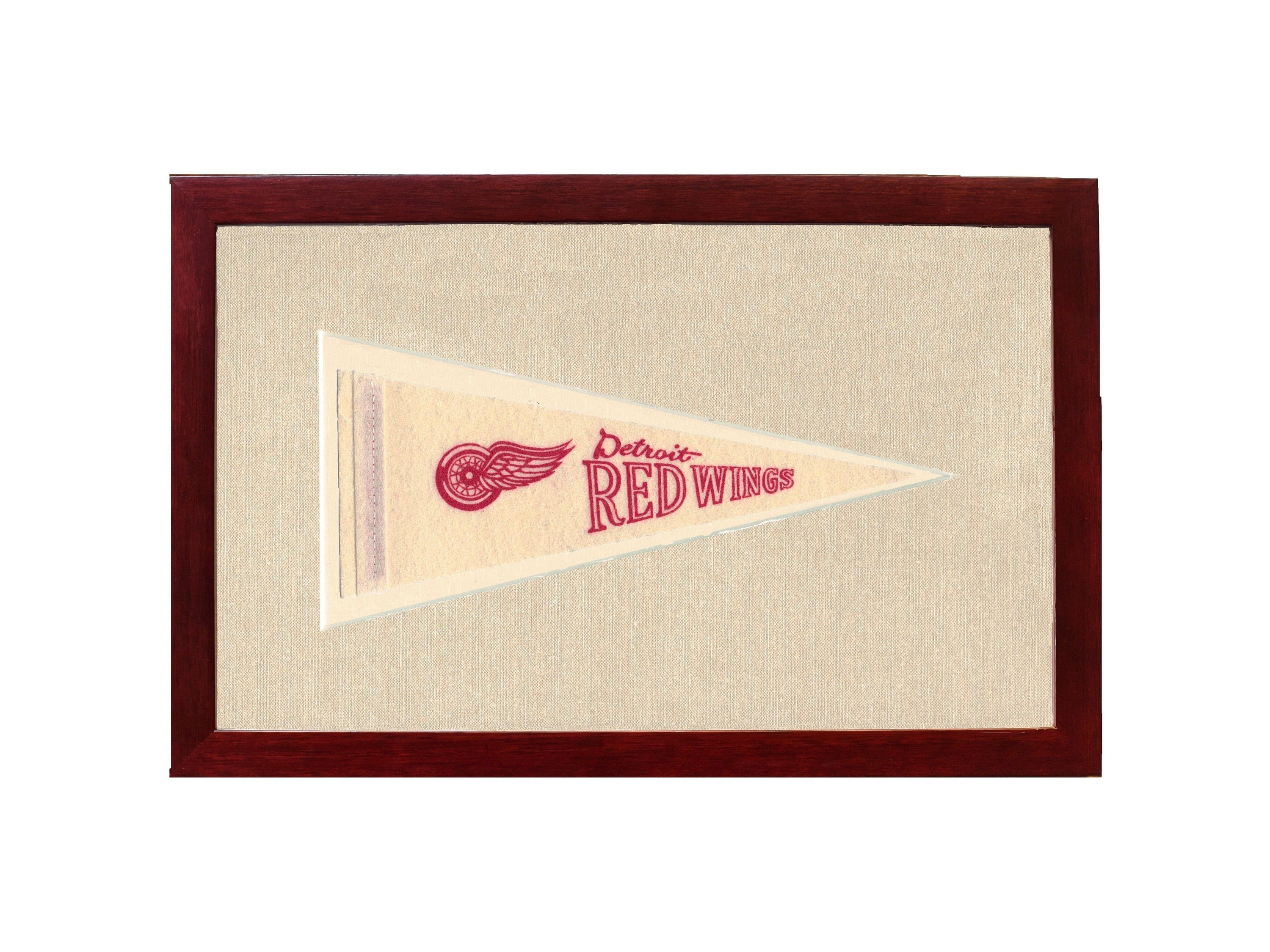 Americana Memories Vintage Pennants and Memorabilia Vintage Detroit Red Wings Pennant