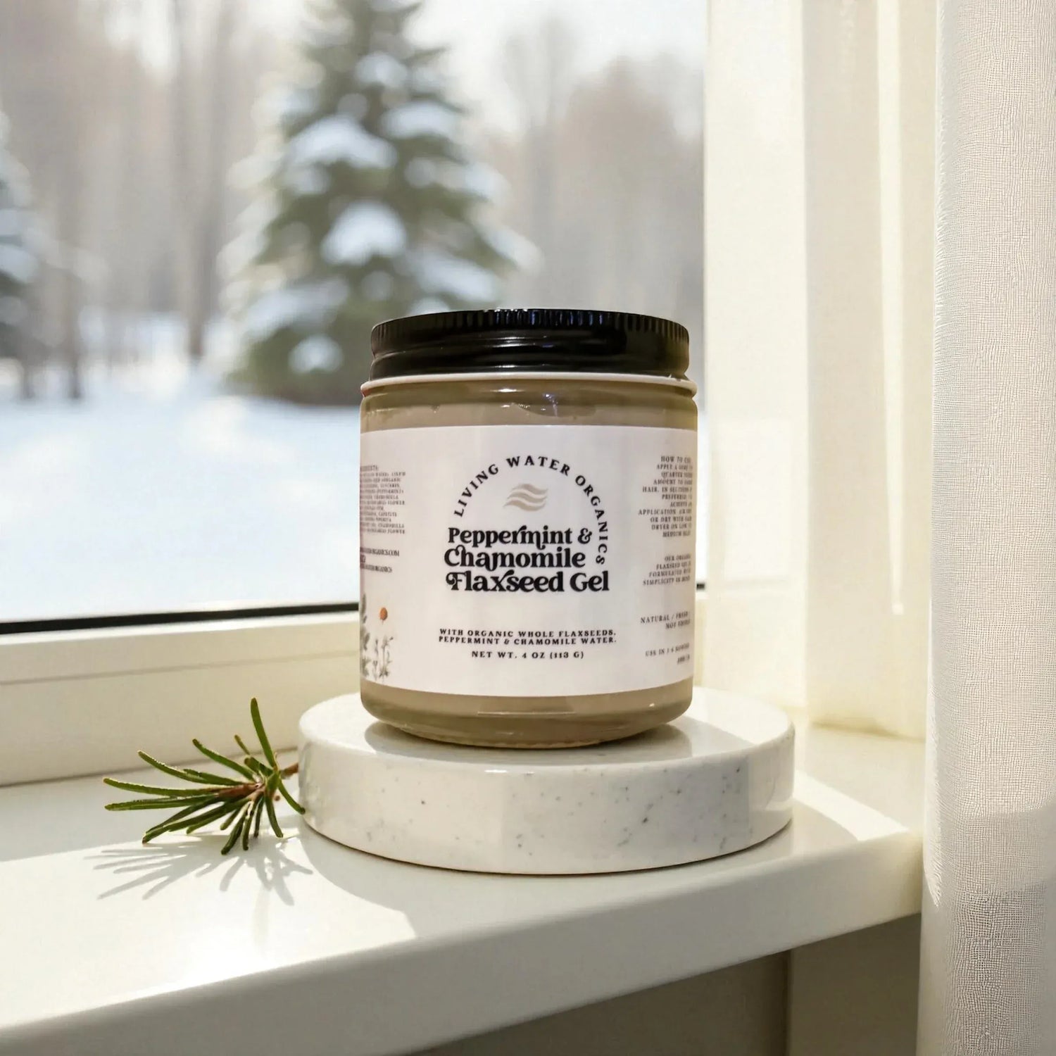 Peppermint &amp; Chamomile Flaxseed Gel for Curls