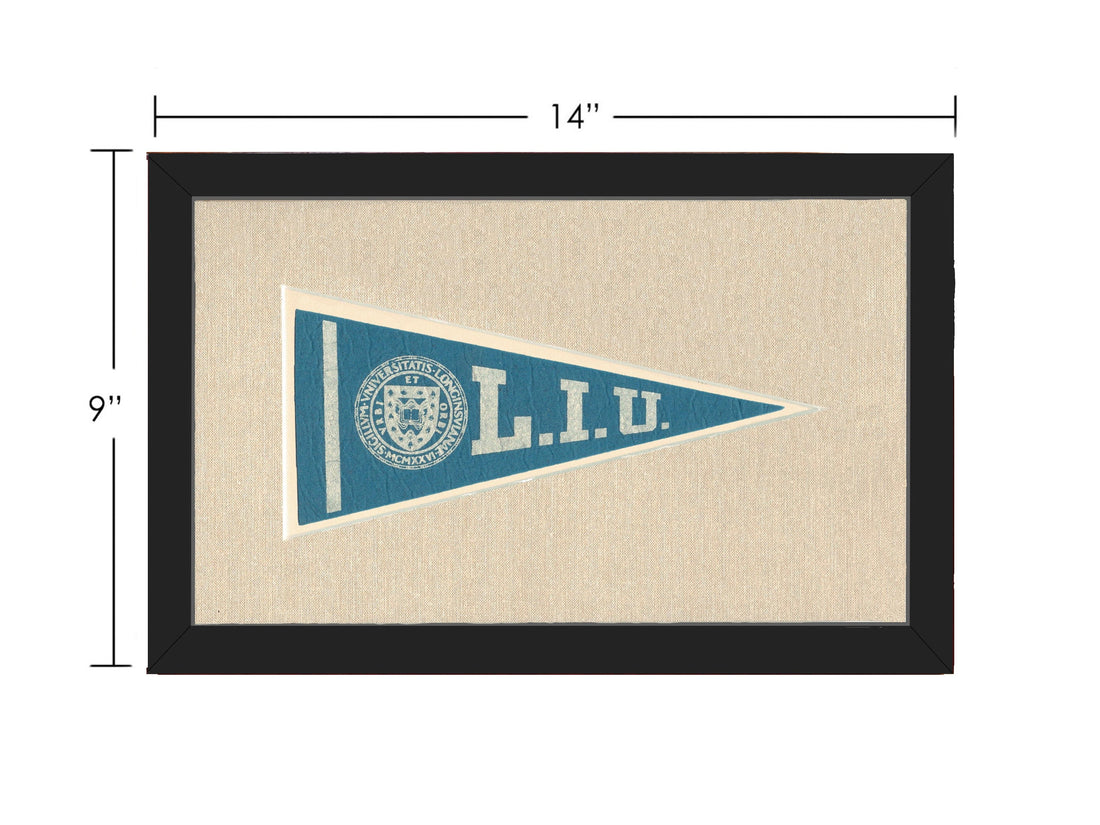 Americana Memories Vintage Pennants and Memorabilia Vintage Long Island University Pennant