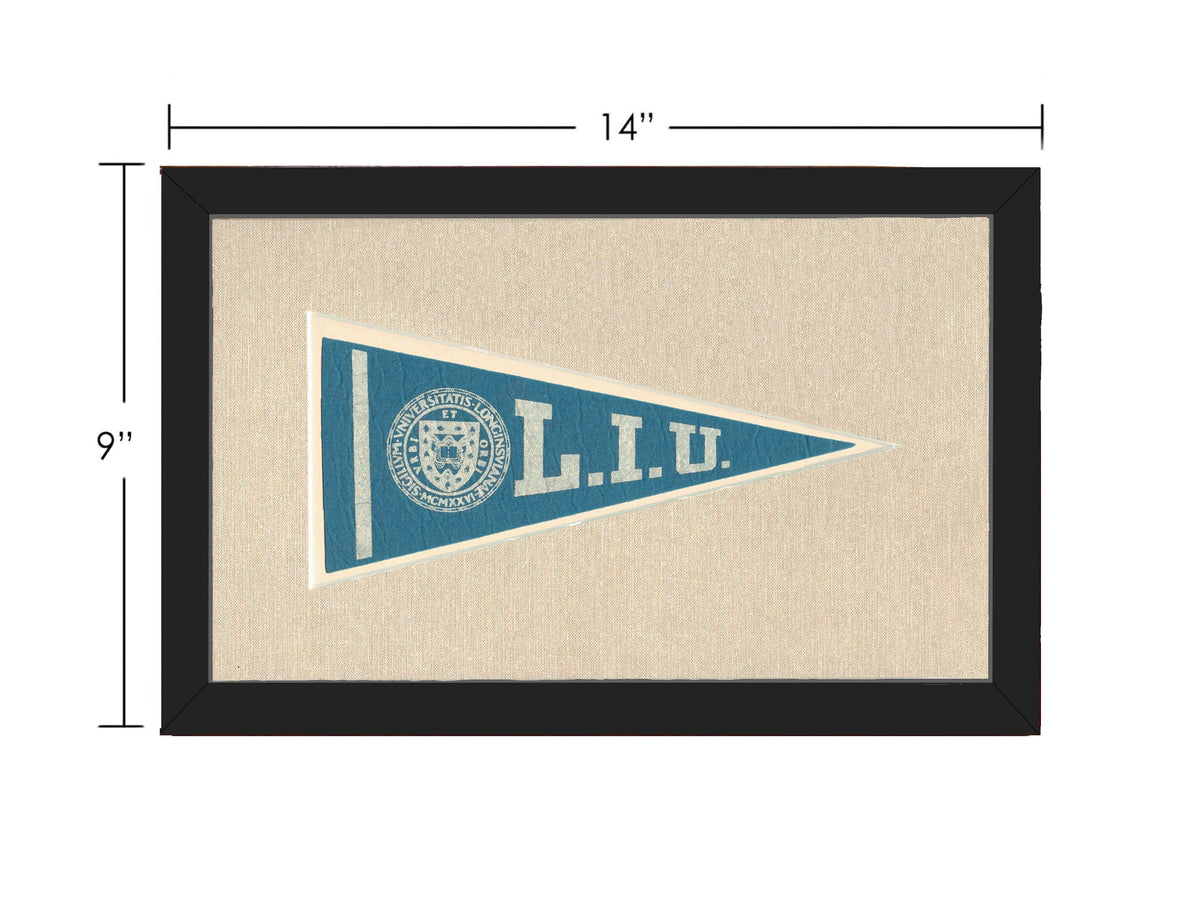 Americana Memories Vintage Pennants and Memorabilia Vintage Long Island University Pennant