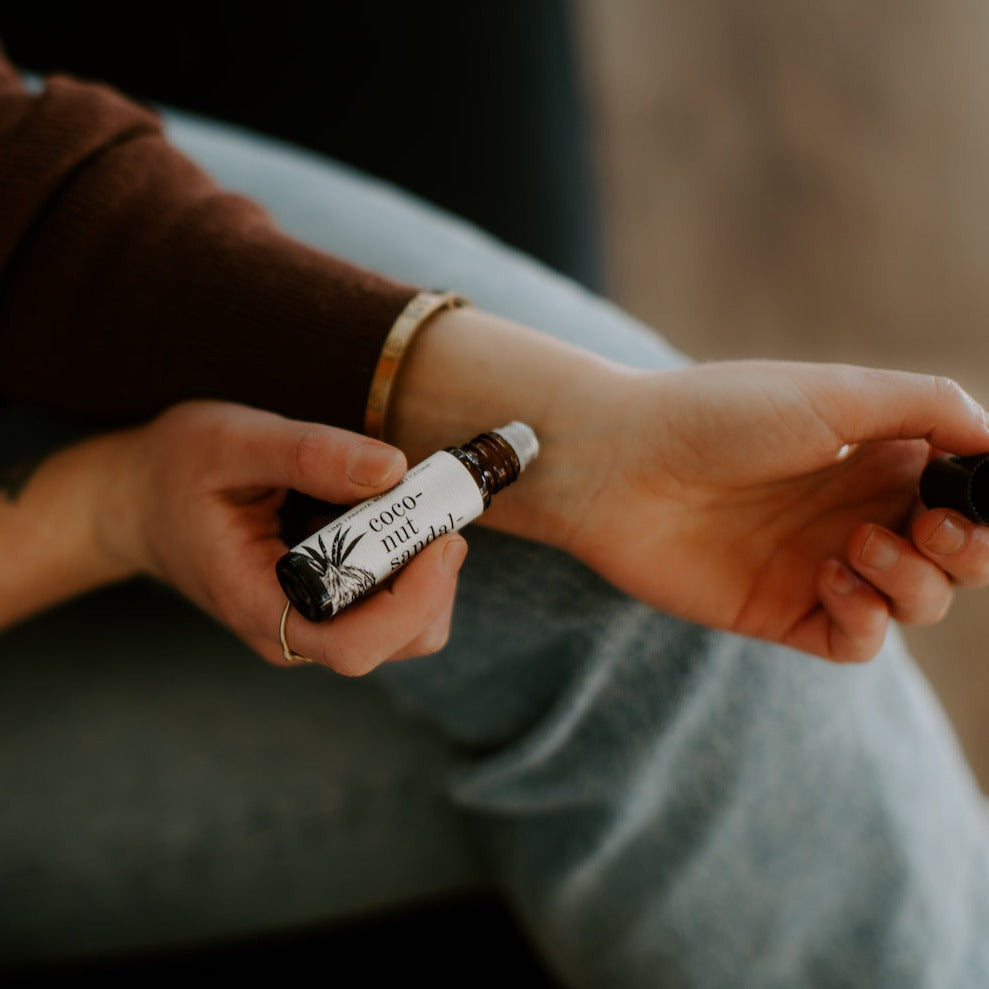 Coconut Sandalwood Roll-On Perfume - My American Goods