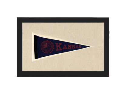 Americana Memories Vintage Pennants and Memorabilia Vintage University of Kansas Pennant