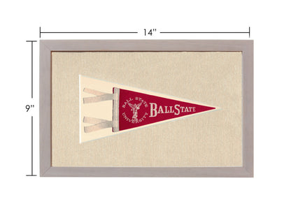 Vintage Ball State University Pennant