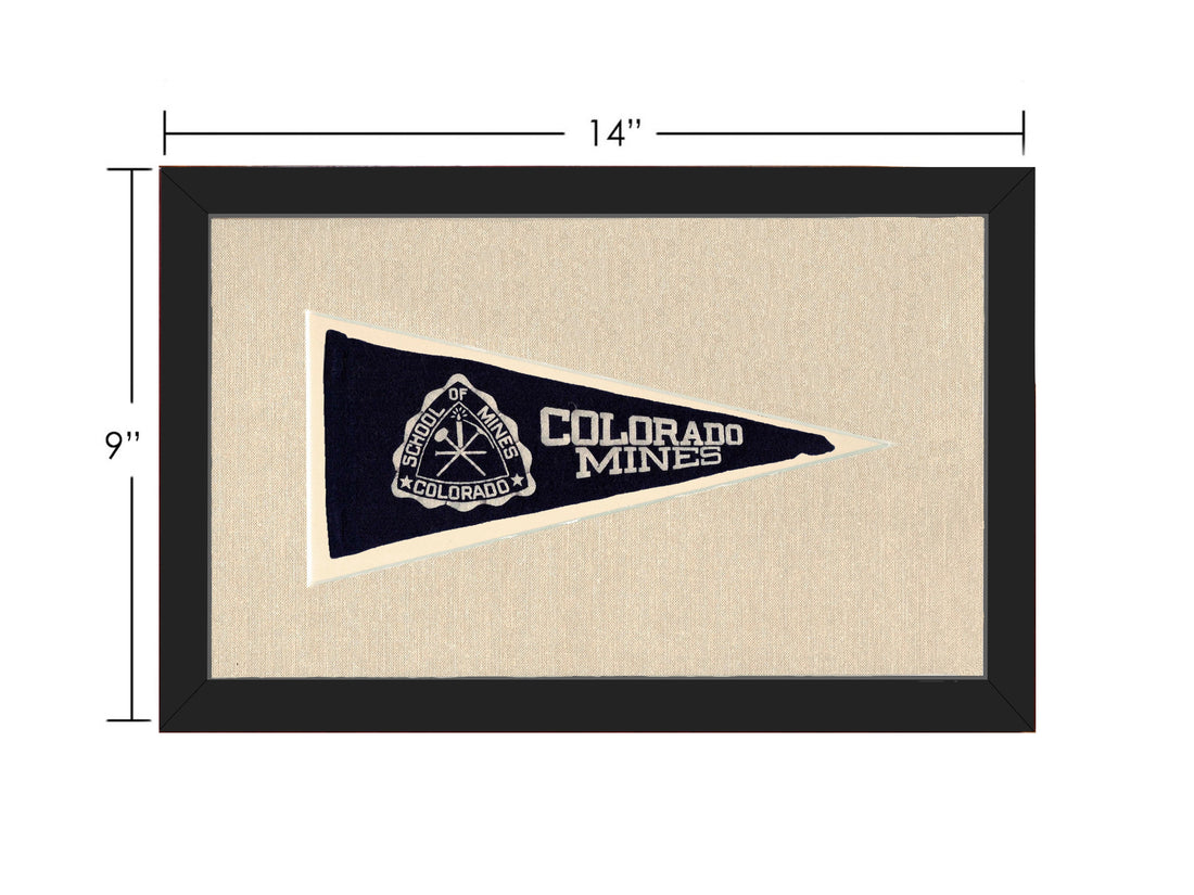Vintage Colorado Mines Pennant