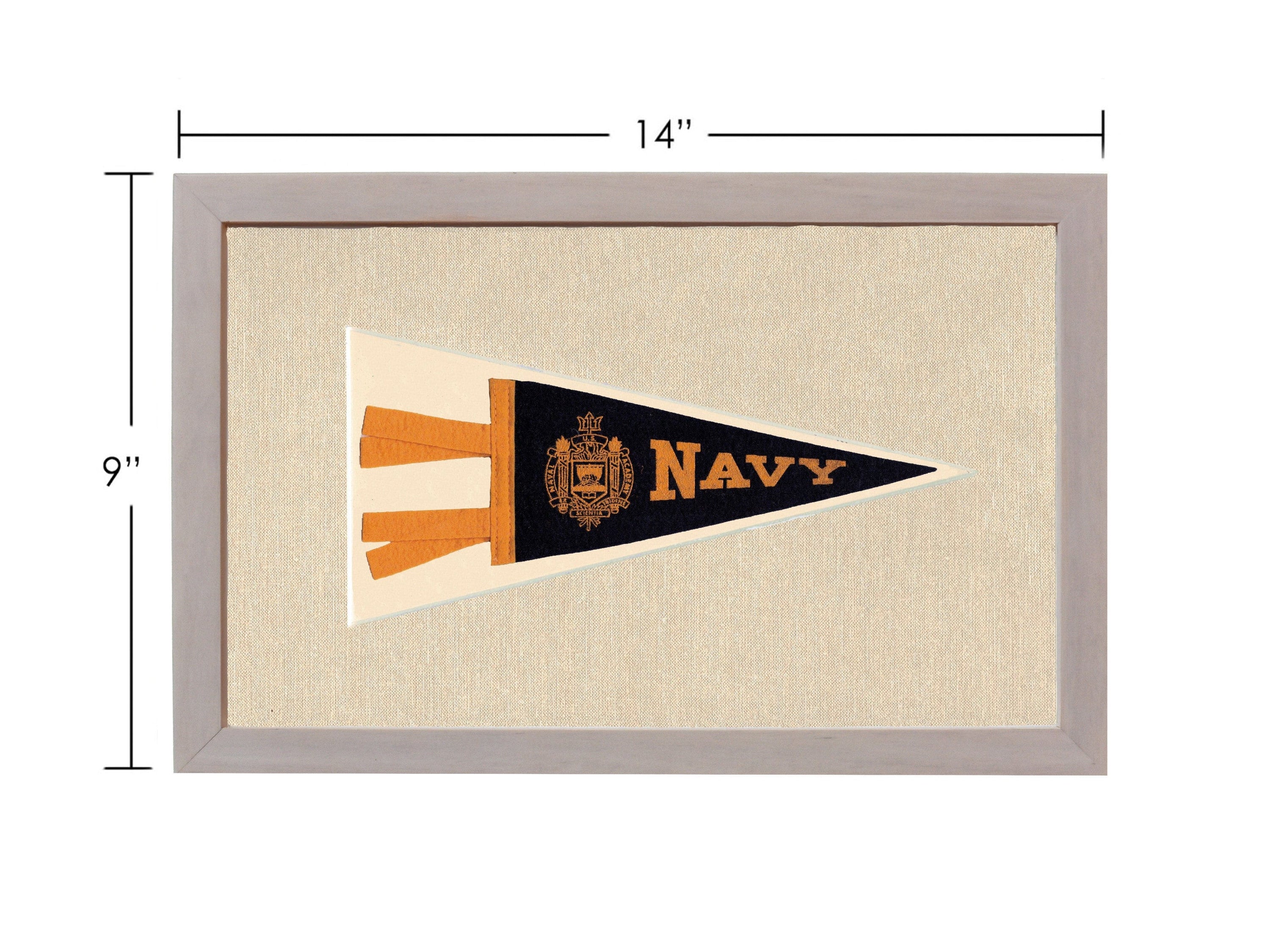 Americana Memories Vintage Pennants and Memorabilia Vintage Navy Pennant