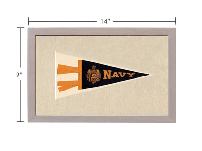 Americana Memories Vintage Pennants and Memorabilia Vintage Navy Pennant