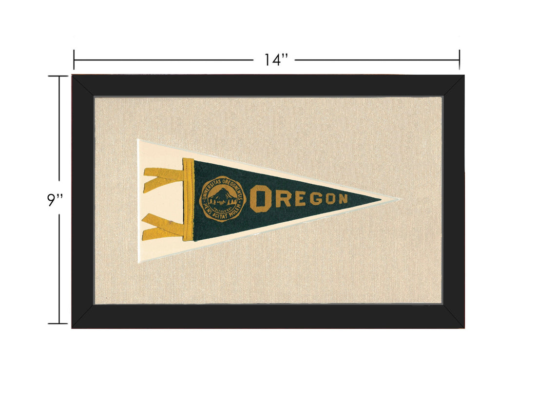 Americana Memories Vintage Pennants and Memorabilia Vintage University of Oregon Pennant