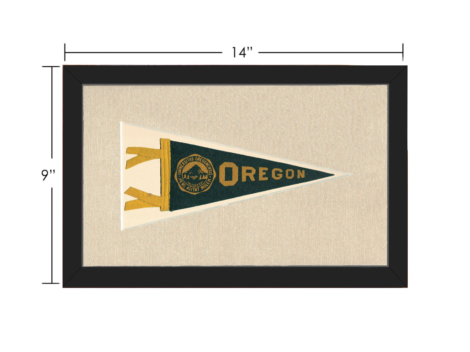 Americana Memories Vintage Pennants and Memorabilia Vintage University of Oregon Pennant