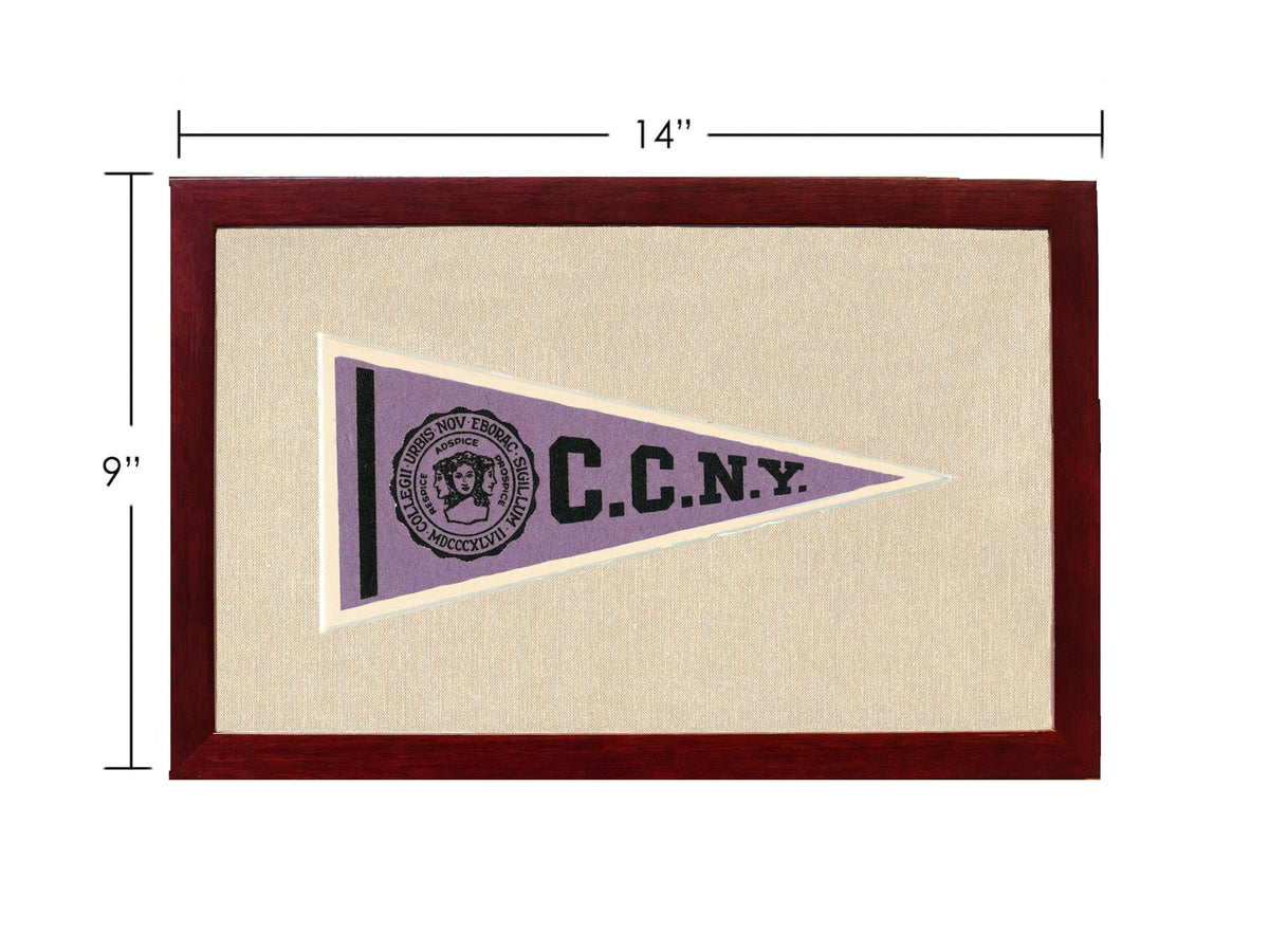 Americana Memories Vintage Pennants and Memorabilia Vintage City College of New York Pennant