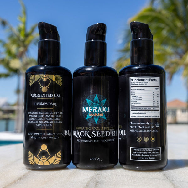 High Potency Cold-Pressed Organic Black Seed Oil with 3% Thymoquinone - My American Goods