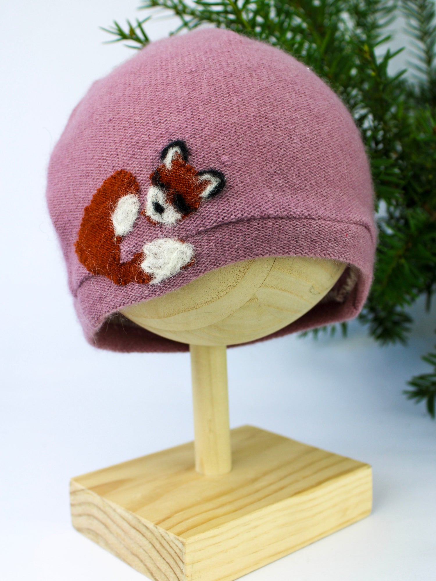 Sleeping Fox Cashmere Hat - Baby - My American Goods