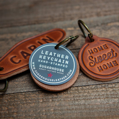 Bourbon Script Keychain Motel Style
