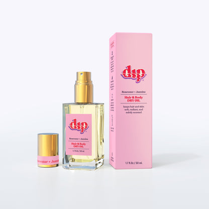 Dip Hair &amp; Body Dry Oil - Rosewater &amp; Jasmine