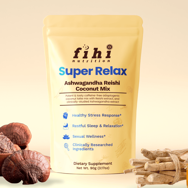 Fihi Nutrition 1 Pack Super Relax - Ashwagandha Reishi Coconut Latte