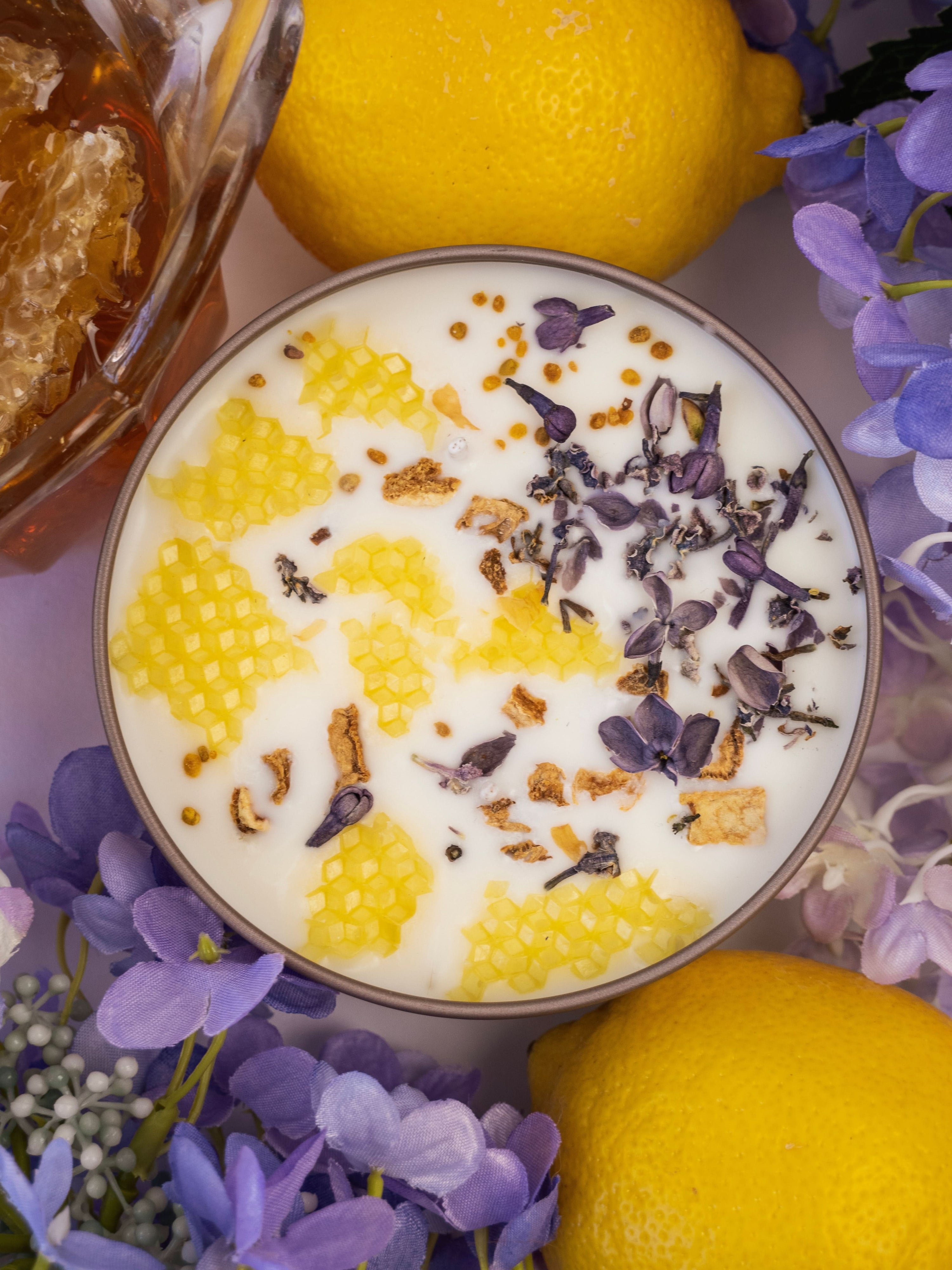 Ash &amp; Rose candle NECTAR Lilac Lemon Honey Candle