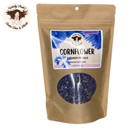 Té de pétalos de aciano de Witchy Pooh - Hojas sueltas, sin cafeína
