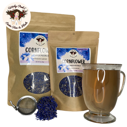 Té de pétalos de aciano de Witchy Pooh - Hojas sueltas, sin cafeína