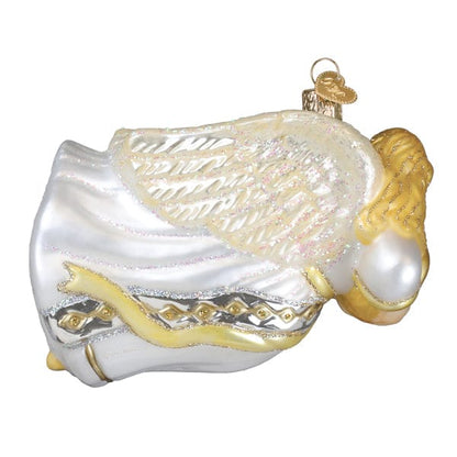 Old World Christmas 2 X 4.75 X 3.5 / 10250 Angel With Heart Ornament