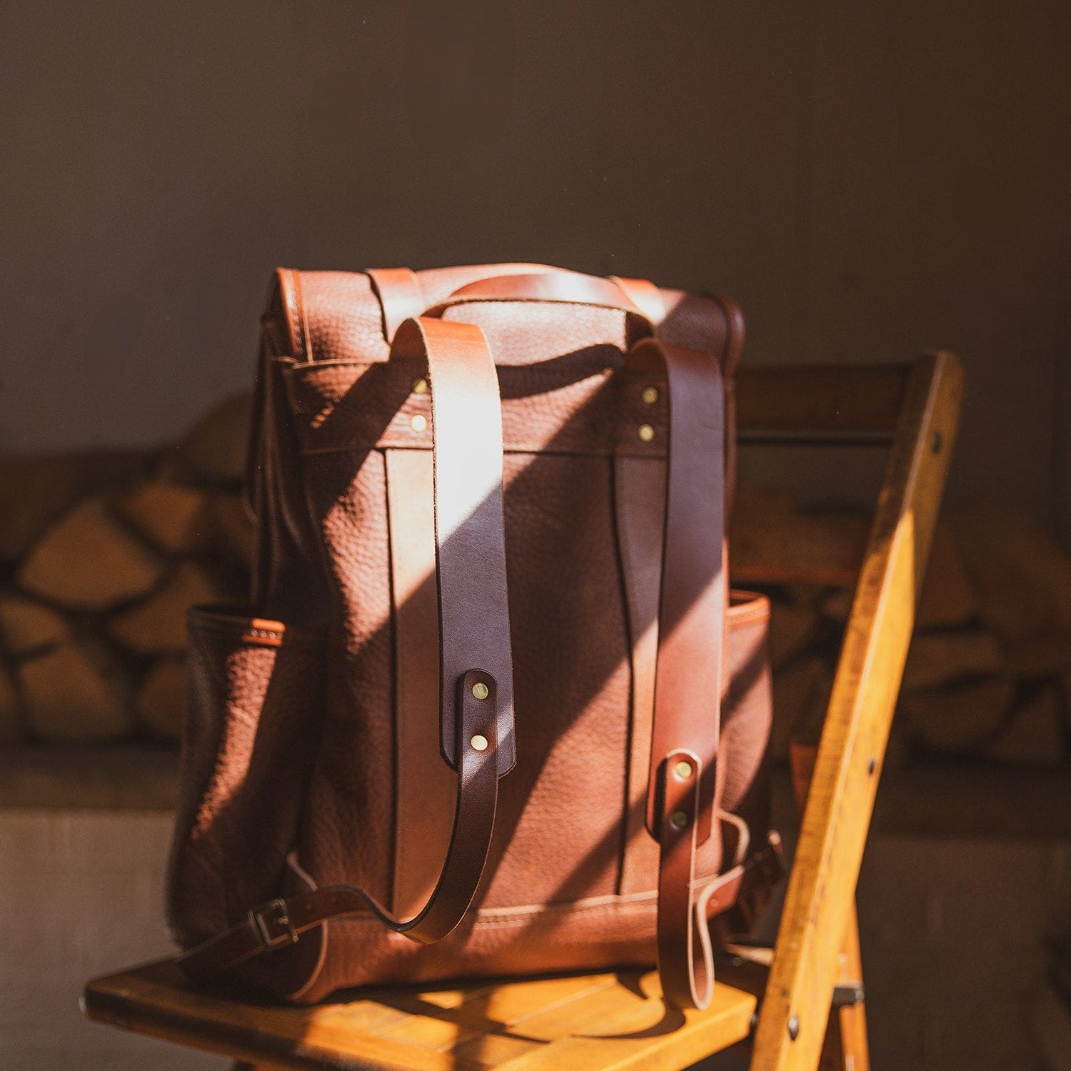 The Local Branch Leather Adventurer Rucksack - USA Made