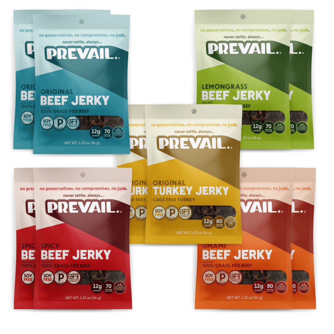 PREVAIL Jerky Jerky Variety Pack, Pack of 10