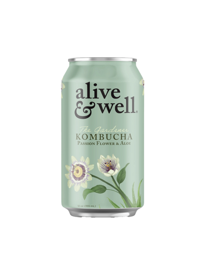 Alive &amp; Well Kombucha Kombucha Passionflower &amp; Aloe Kombucha