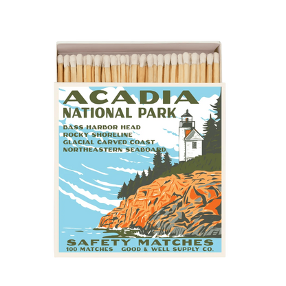 Good &amp; Well Supply Co. Acadia Vintage National Park Cabin Matches