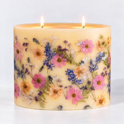 Centerpiece Botanical Candle - Roman Lavender