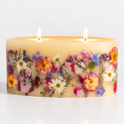 Statement Botanical Candle - Apricot Rose