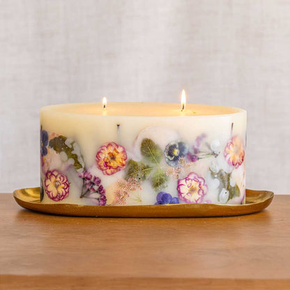 Statement Botanical Candle - Blushing Rosewood