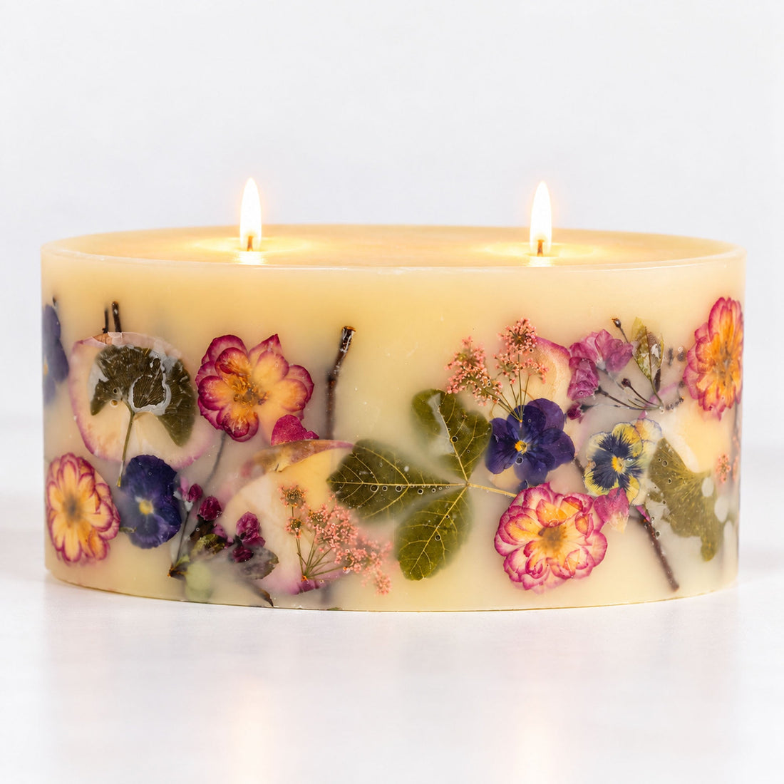 Statement Botanical Candle - Blushing Rosewood
